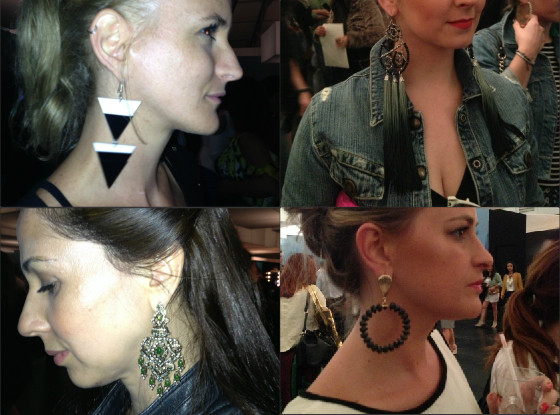 Colagem brincos SPFW inverno 2014 Colagem brincos SPFW inverno 2014
